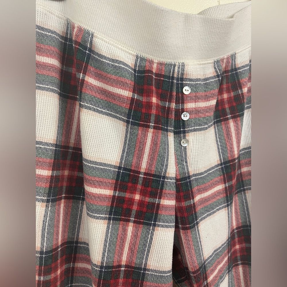 Stars Above Thermal Plaid Pajama Set Sz M - Picture 6 of 8